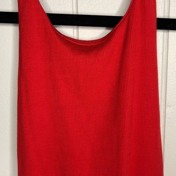 Wilfred Red Ribbed Bodysuit - Picture 2 of 7